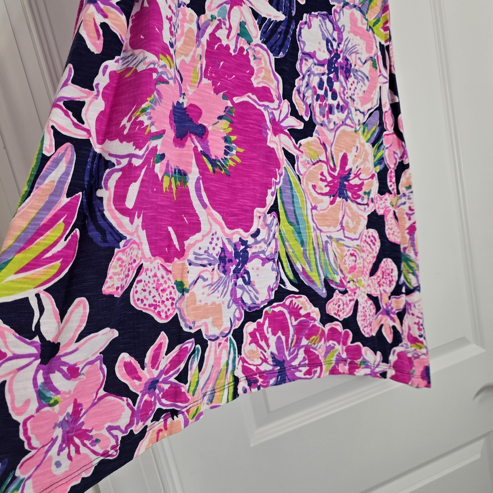 Lilly Pulitzer Vibrant Floral Mini Dress - Pink and Purple - Picture 2 of 7